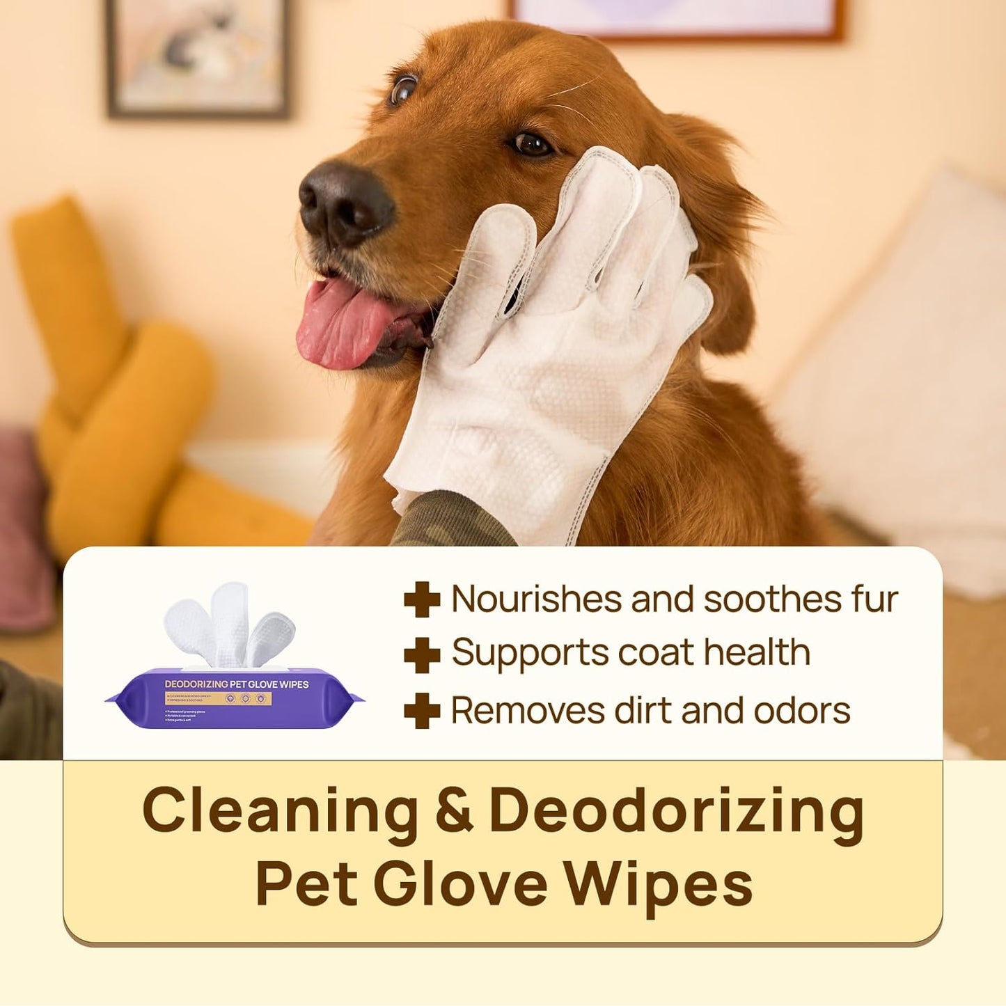 FurCare+ Pet Glove Wipes